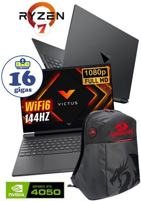 NOTEBOOK HP VICTUS 15.6 FHD 144HZ RYZEN 7 7445HS R